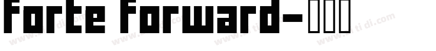 forte forward字体转换